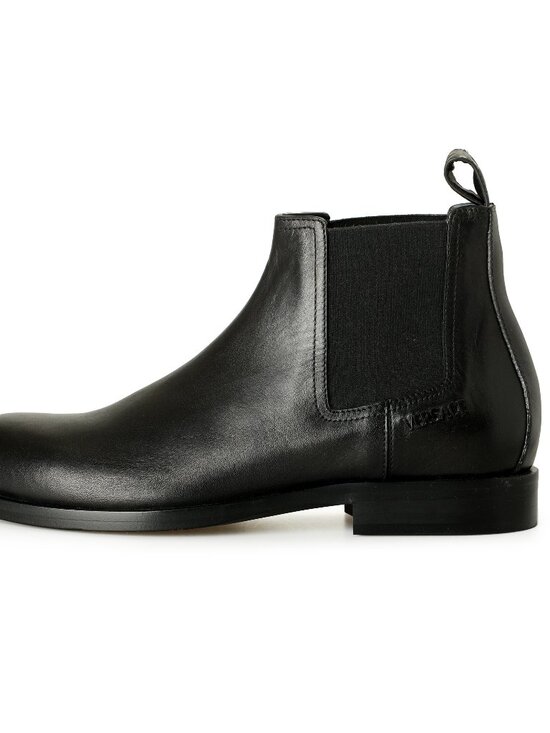 Versace Men\'s Black Leather Chelsea Boots Shoes US 13 IT 46 main image 7